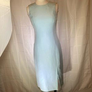 Oscar De La Renta Light Blue silk Dress NWT